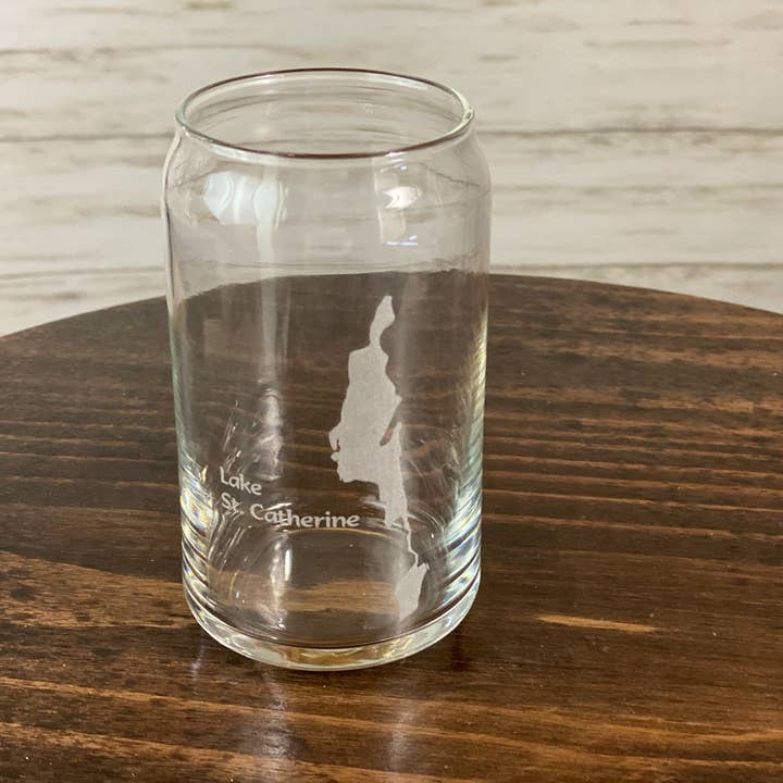 Adirondack Etching LLC - Wholesale Drinking Glass/Cup - Custom Lake Glass - 16oz Can Shape - Made in USA3