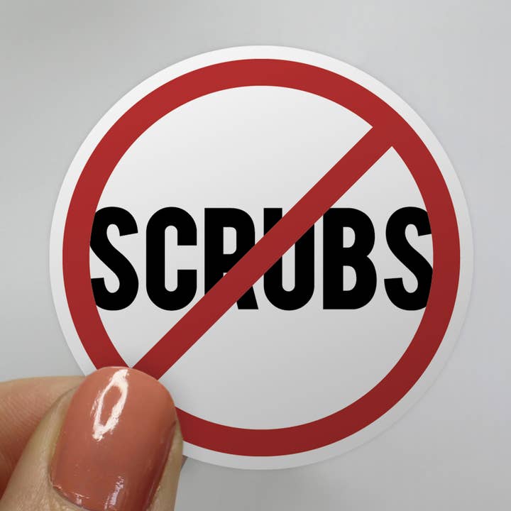 Autocolante redondo TLC Sem Scrubs por atacado de Jocelyn Diebolt Designs