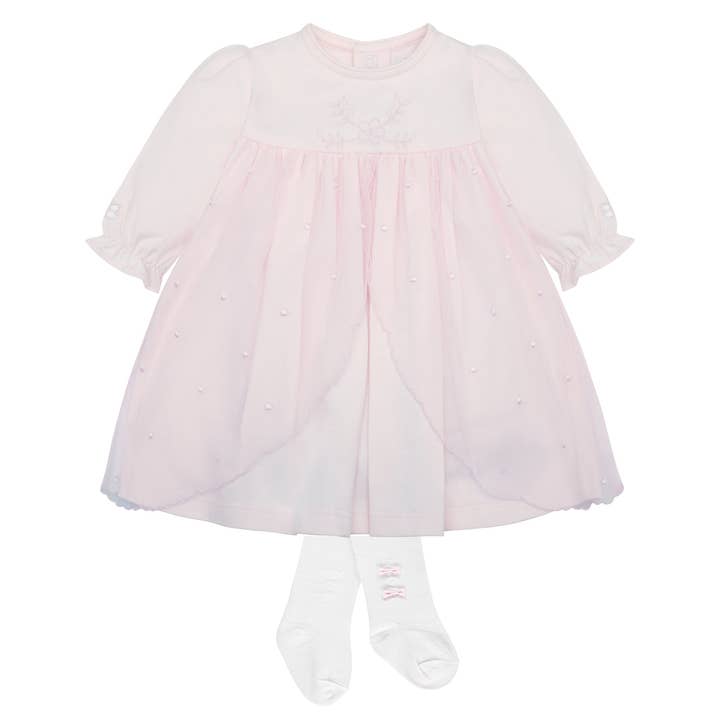 Kimberley Baby Meisjes Feestjurk met Strikpanty voor wholesale door Emile Et Rose