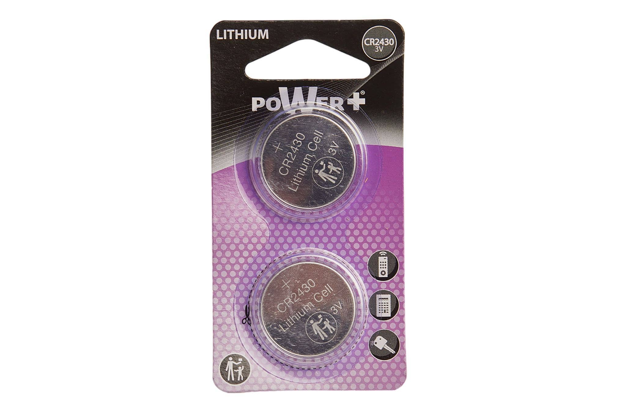 CP INTERNATIONAL - Vente  - Blister 2 Piles Bouton CR2430 Lithium0