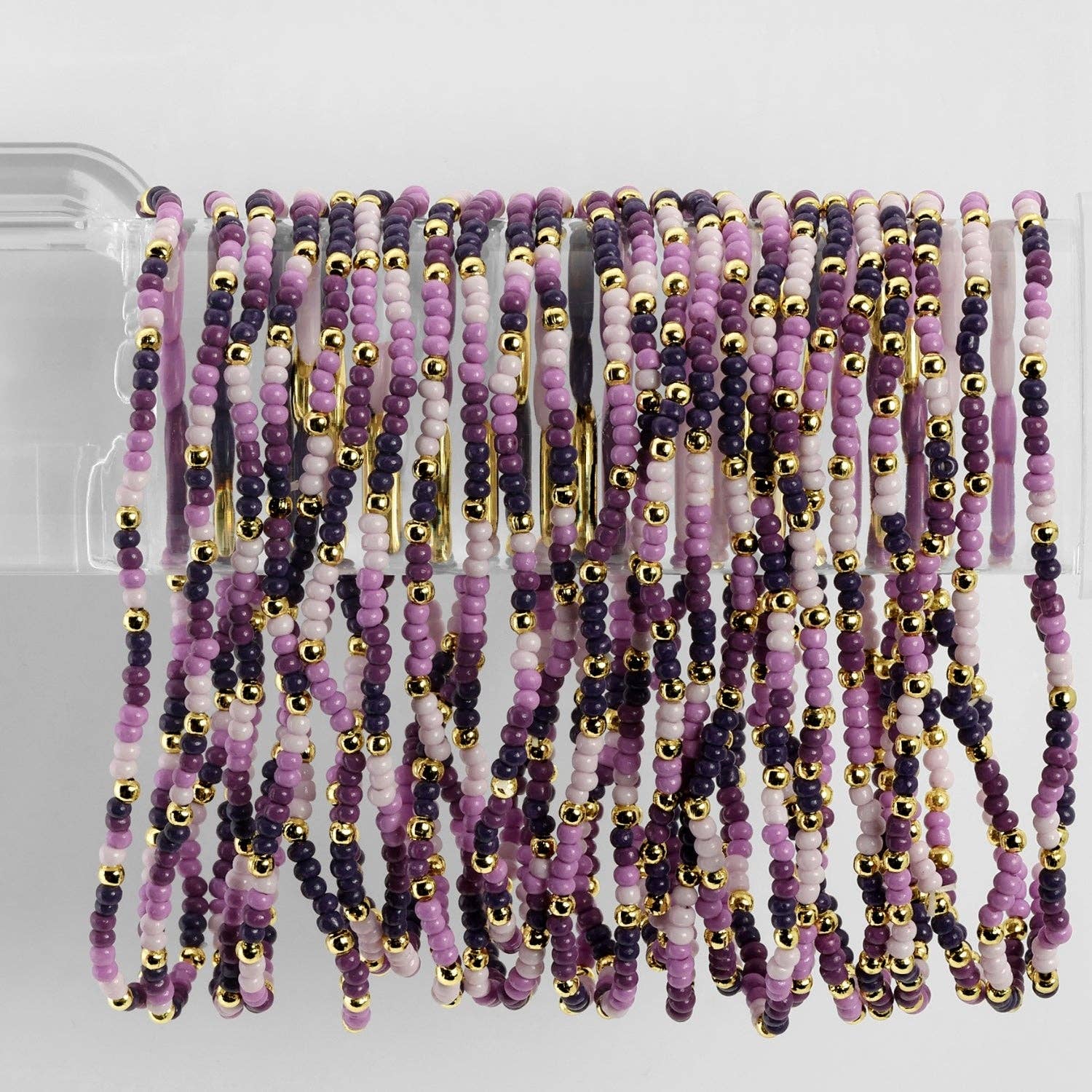 Splendid Iris - Wholesale Beaded Bracelet - Assorted 2mm Stretch Seed Bead Bracelets4