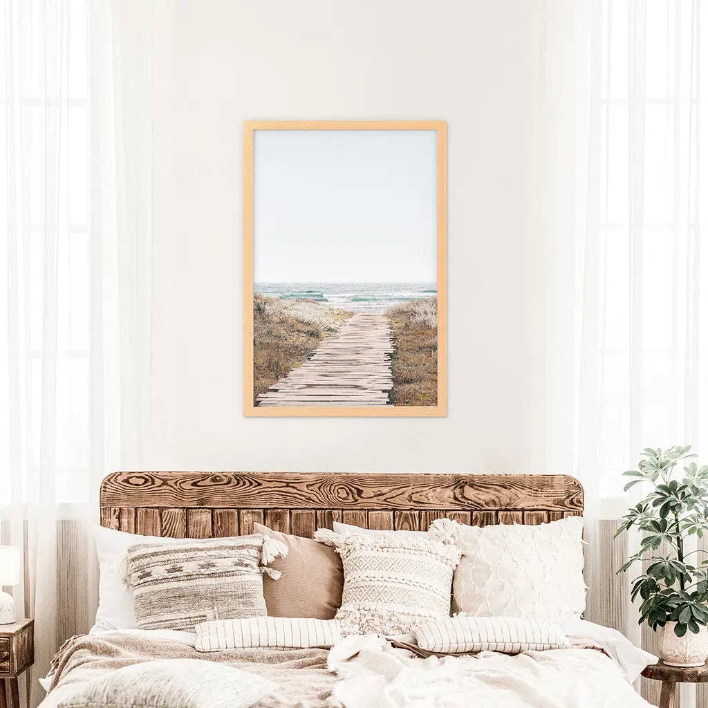 Art Lane - Wholesale Art Print - Beige Beach Pathway Wall Decor. Modern Boho Print7