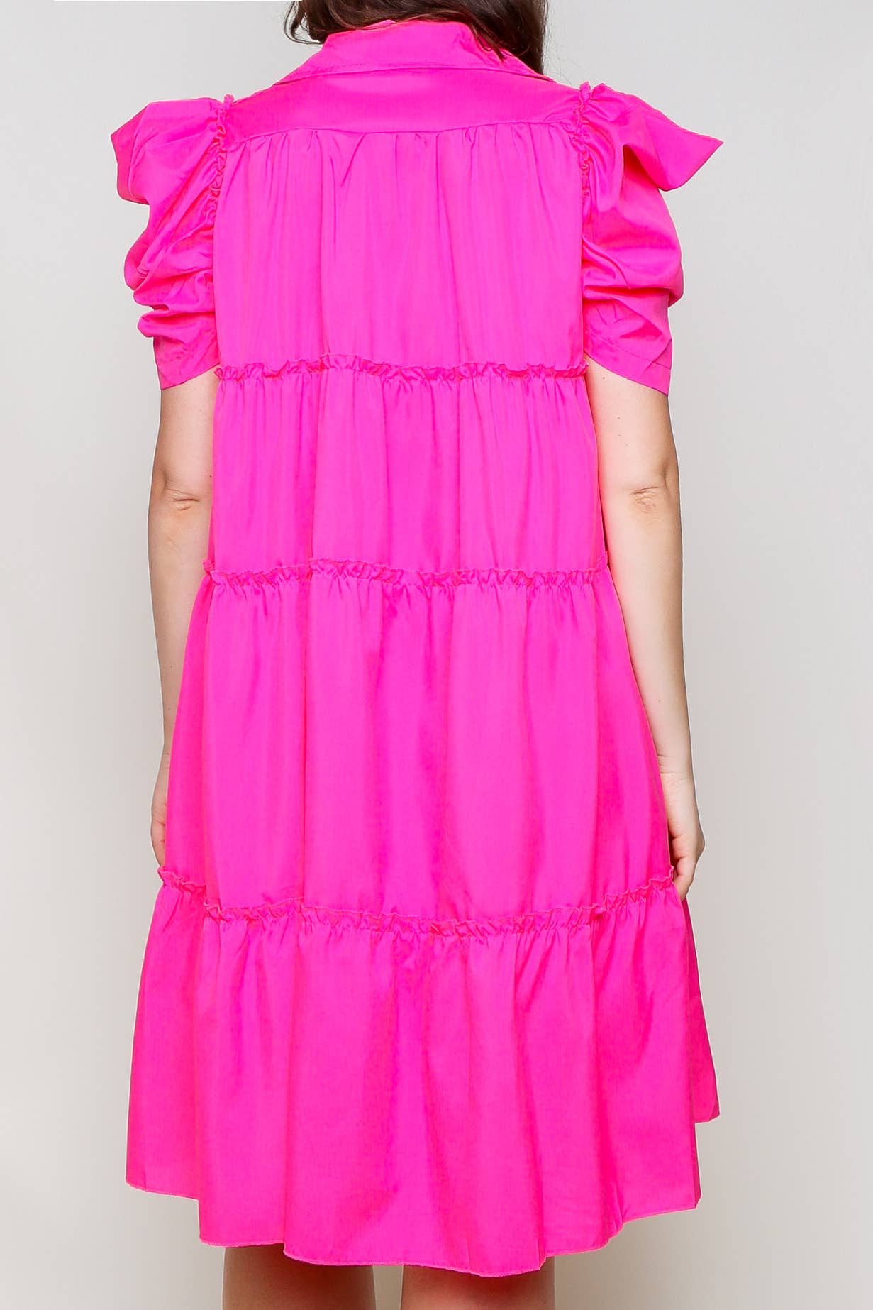 Flarix - Wholesale Dress - Women's - puff sleeve bobydoll mini dress16