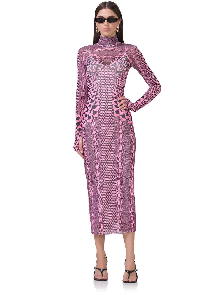 Shailene Jurk - Roze Bloemblad voor wholesale door AFRM