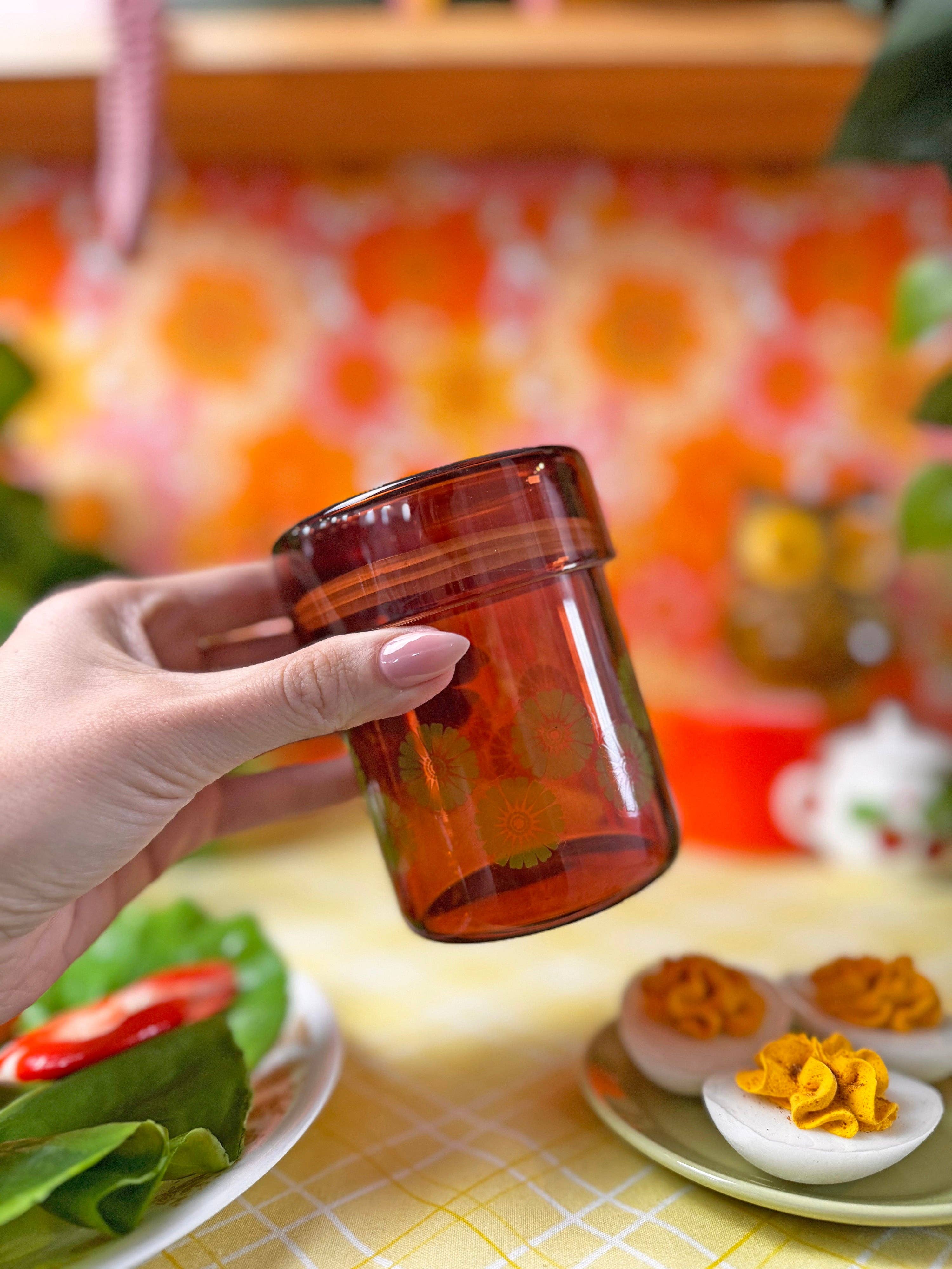 A Shop of Things - Wholesale Jar - Retro Sunflower Jar1