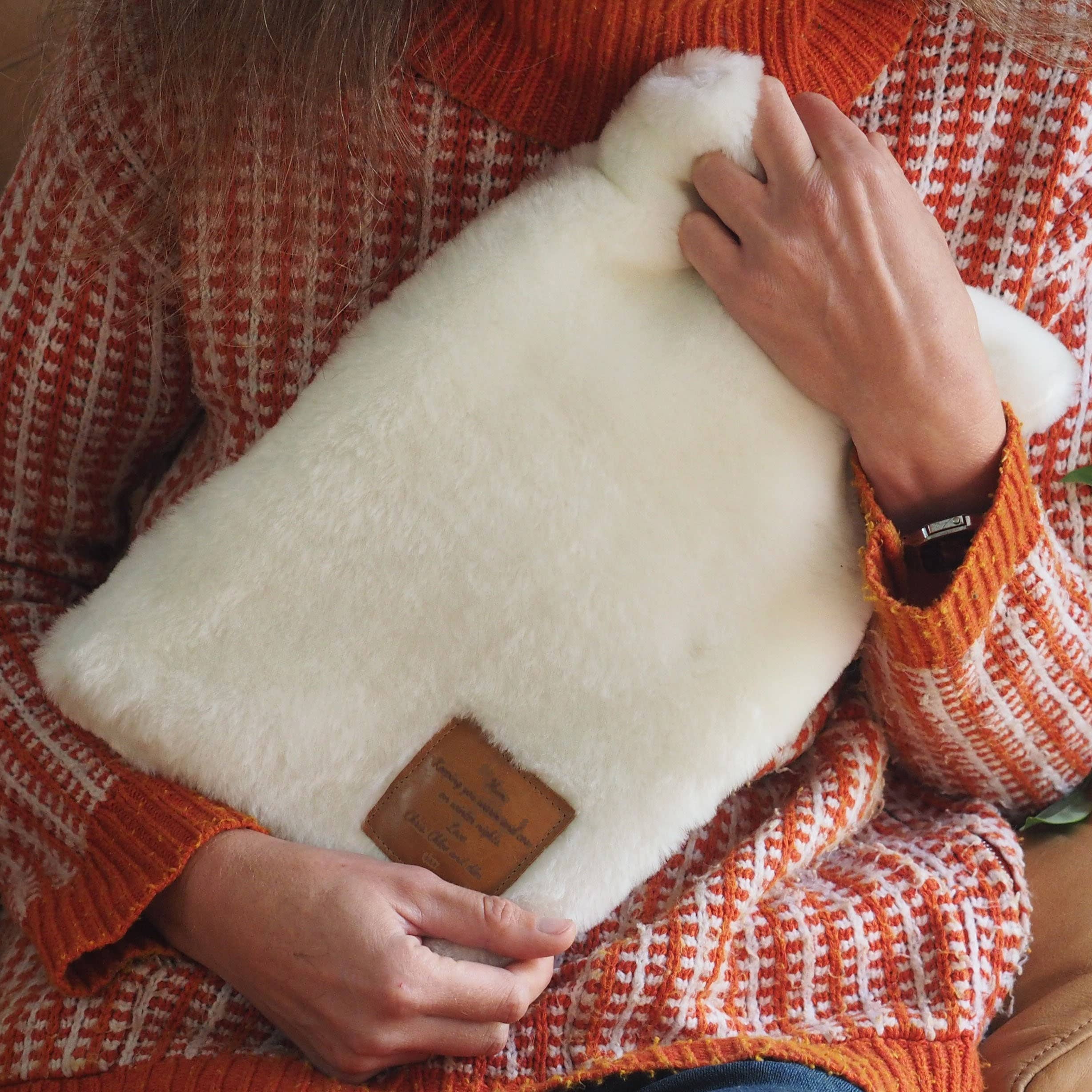Stabo - Wholesale Hot/Cold Compress - Personalised hand made Shearling Hot Water Bottle Cover4