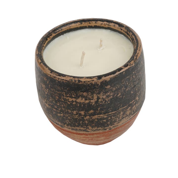 My Amigos Imports - Wholesale Candle Holder - Santa Fe Jarâ„¢ Candle Vessel-Two Tone-Three Color Choices