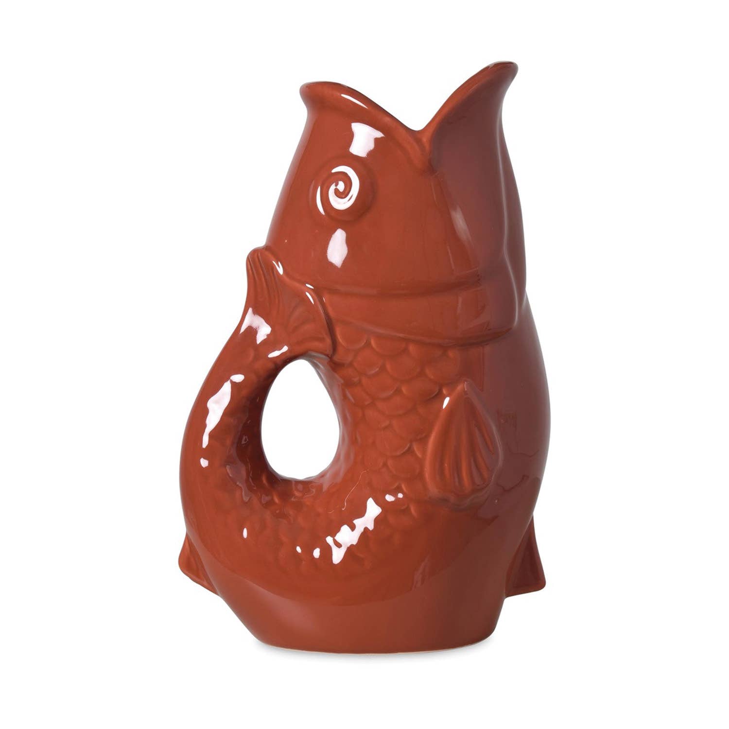 Terracotta Vase pichet poisson gm terracotta L16,5 P11 H25,3cm en vente sur Faire0