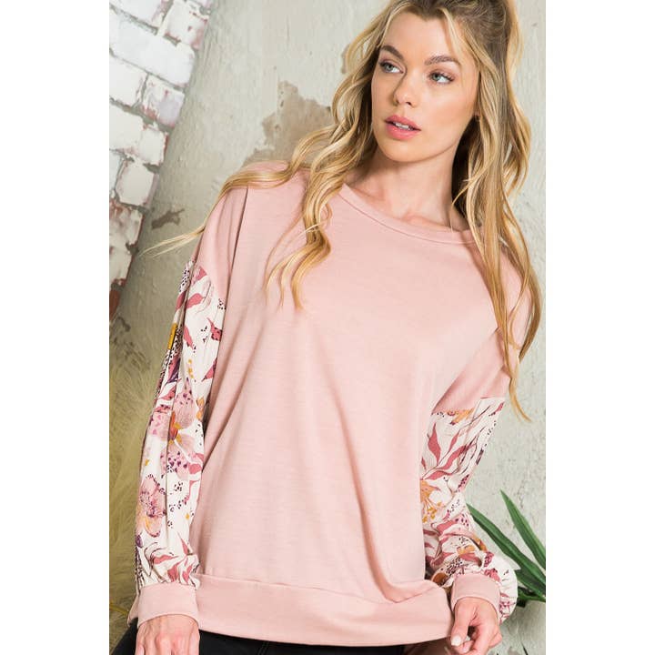 FLORAL MIX MATCH SWEATSHIRT for wholesale by 1clique co.