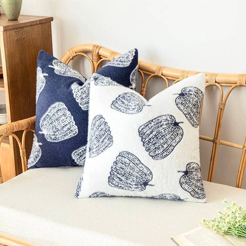 FLUFFERY - Vente Coussin décoratif - Coussin décoratif de vacances en forme de citrouille, noir (45 cm x 45 cm)