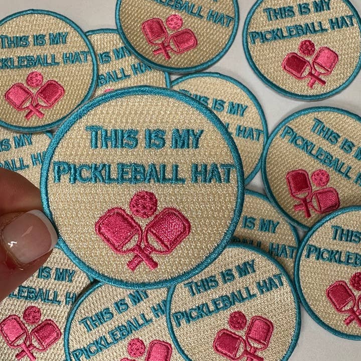 This is my Pickleball Hat Blue, sports, Pickleball patch for wholesale by Aloe and Milk Boutique