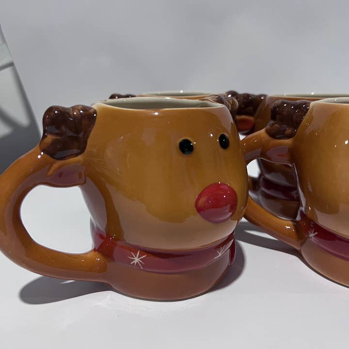 Reindeer made by artisans f mexico with clay christmas for wholesale by Doña Cata Art