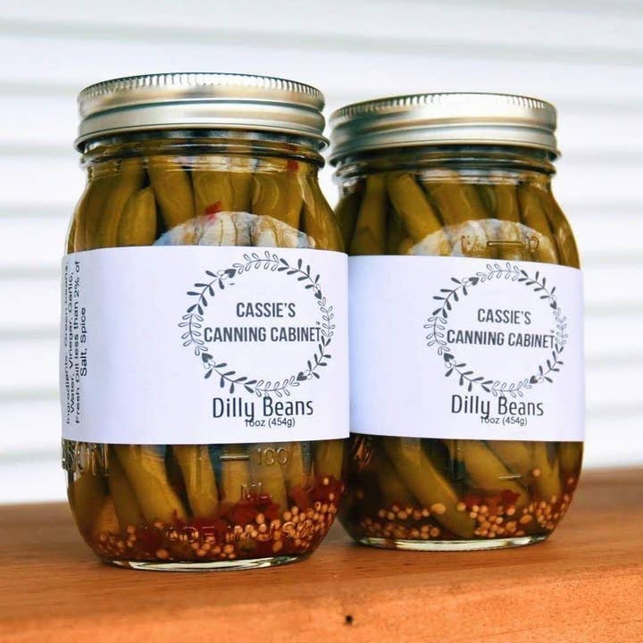 Dilly Beans for wholesale by Cassie’s Canning Cabinet