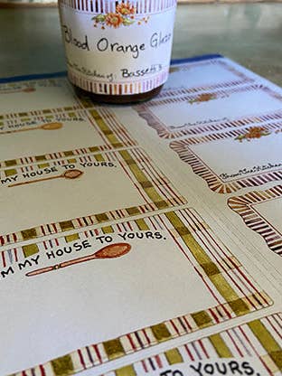 Autumn Harvest Canning Labels for wholesale by Susan Branch Studios