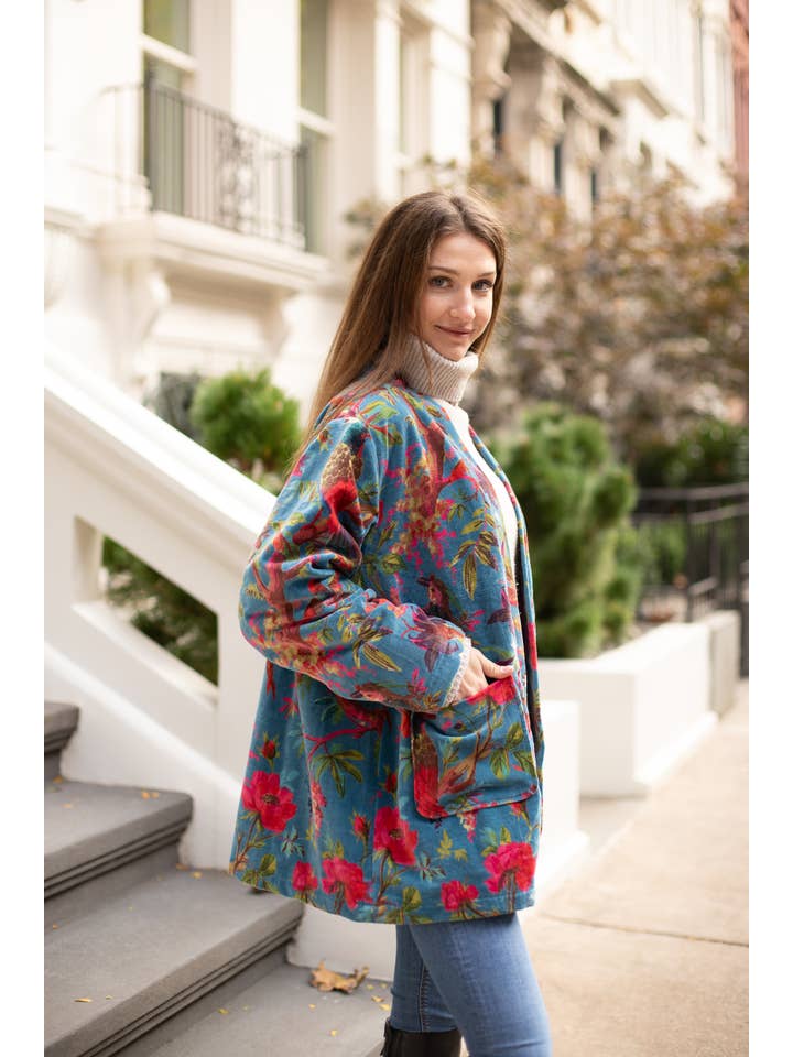 VIKOLINO - Venta al por mayor Kimono - Mujer - Chaqueta corta de terciopelo estilo kimono27