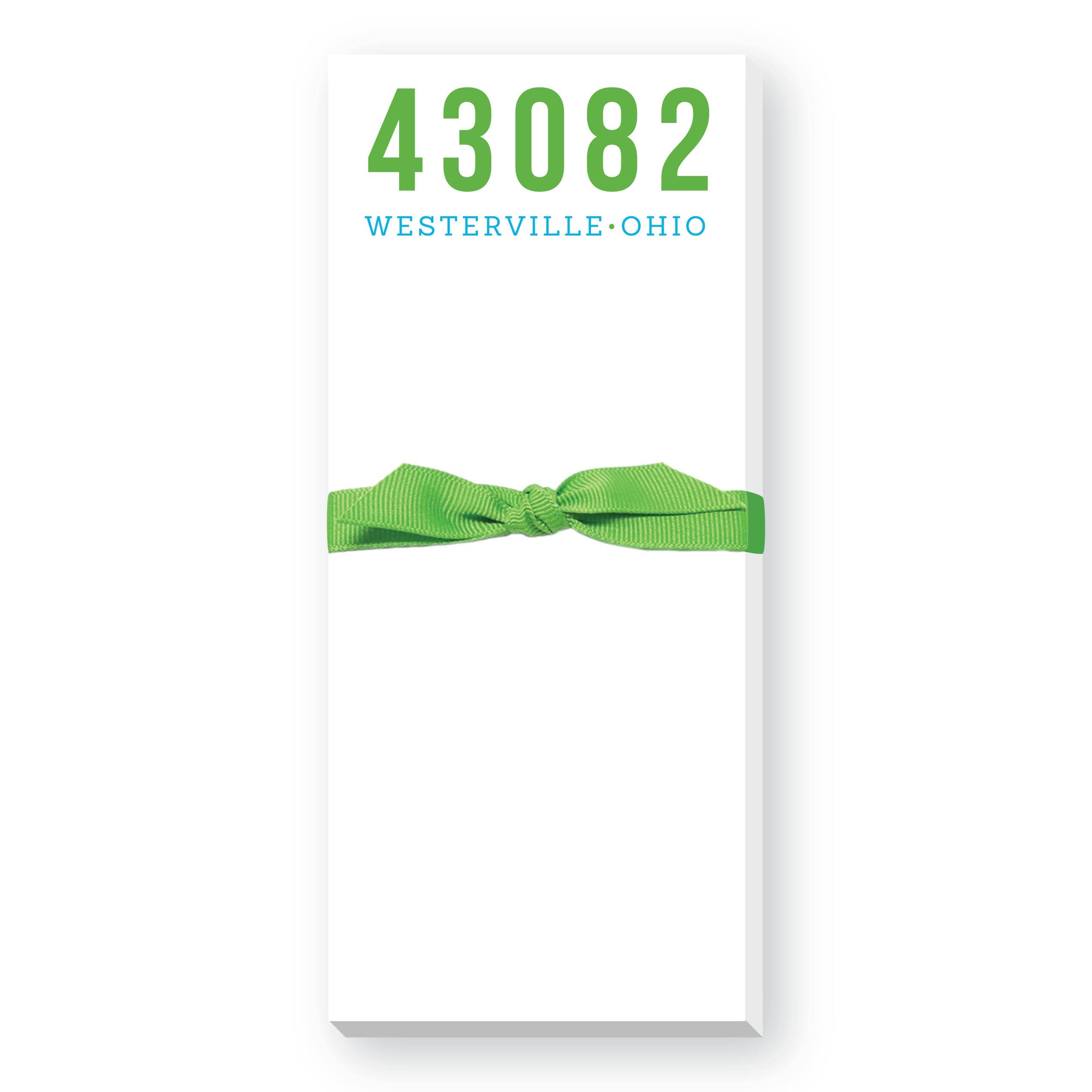 Donovan Designs - Wholesale Notepad - ZIP CODE BLOCK SKINNIE NOTEPAD0