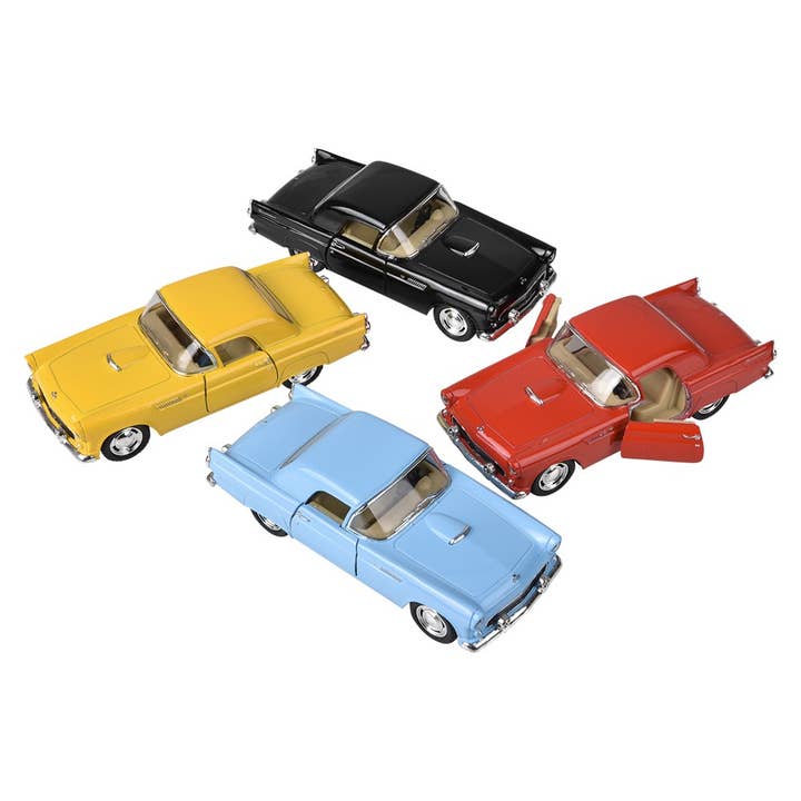 La Luna Bella - Toys – Großhandel Spielzeugauto – Kinder – 5" Druckguss Rückziehauto 1955 Ford Thunderbird - LLB Toys1