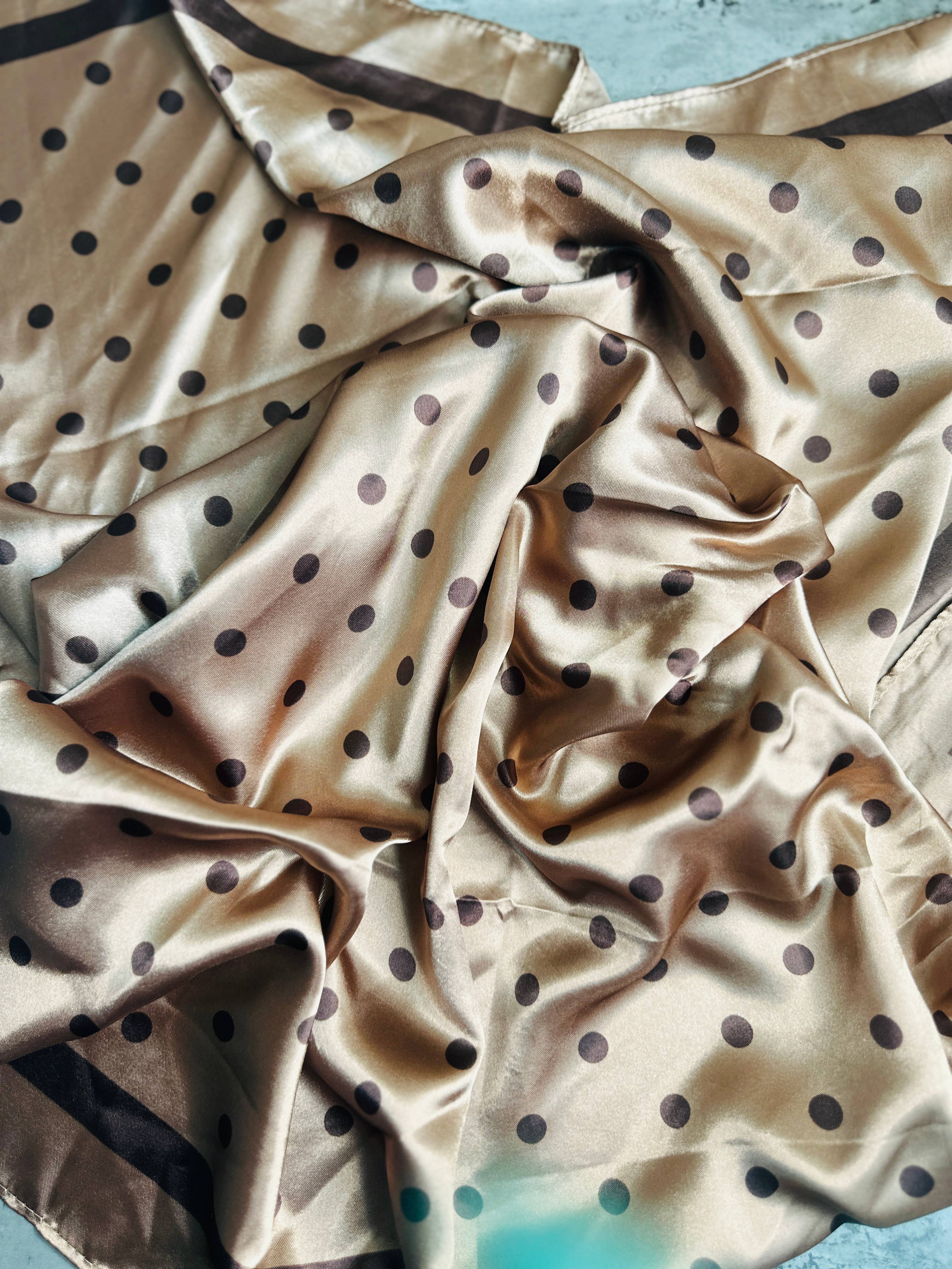 A Rare Bird Shop - Wholesale Scarf - Women's - Brown Polka Dot Wild Rag1