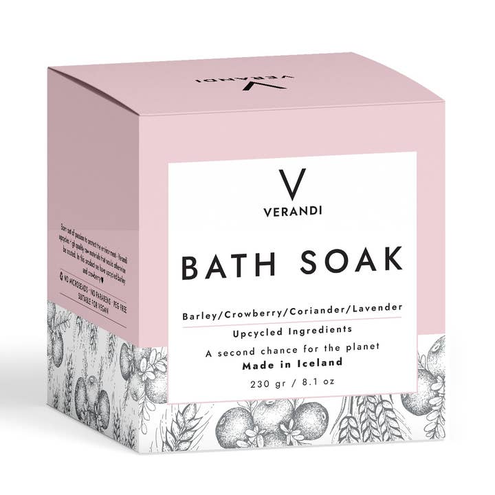 Barley/Crowberry Bath Soak for wholesale by Verandi