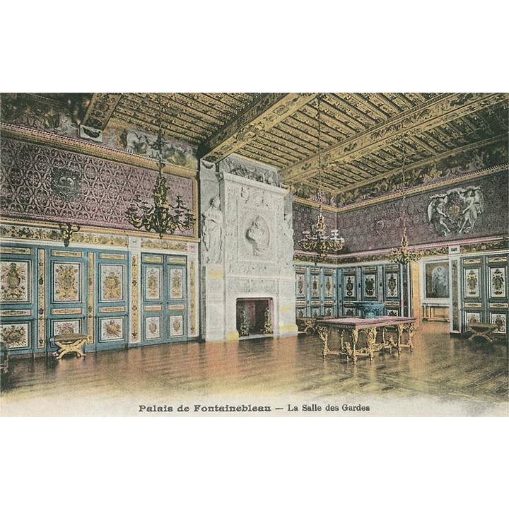 Found Image Press - Wholesale Sticker - Sticker FF-216 Fontainebleau Palace, Salon of the Guards