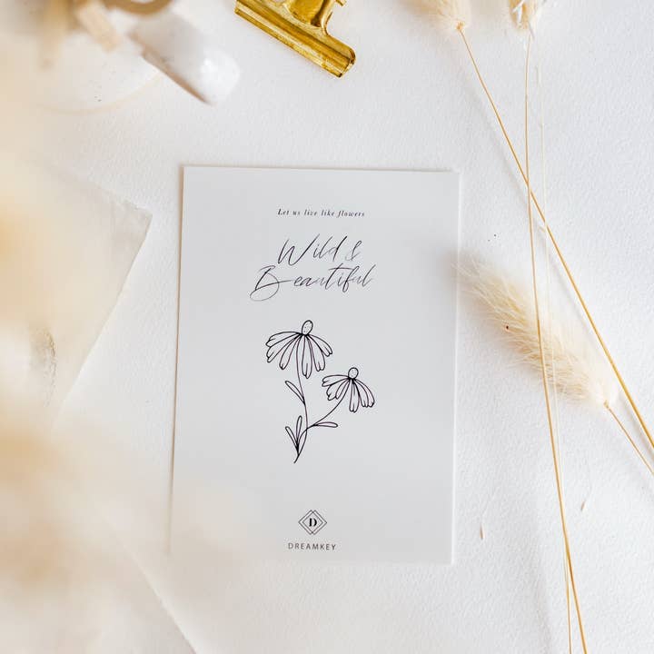 Kaart Wild & Schön für den Großhandel von Dreamkey Design