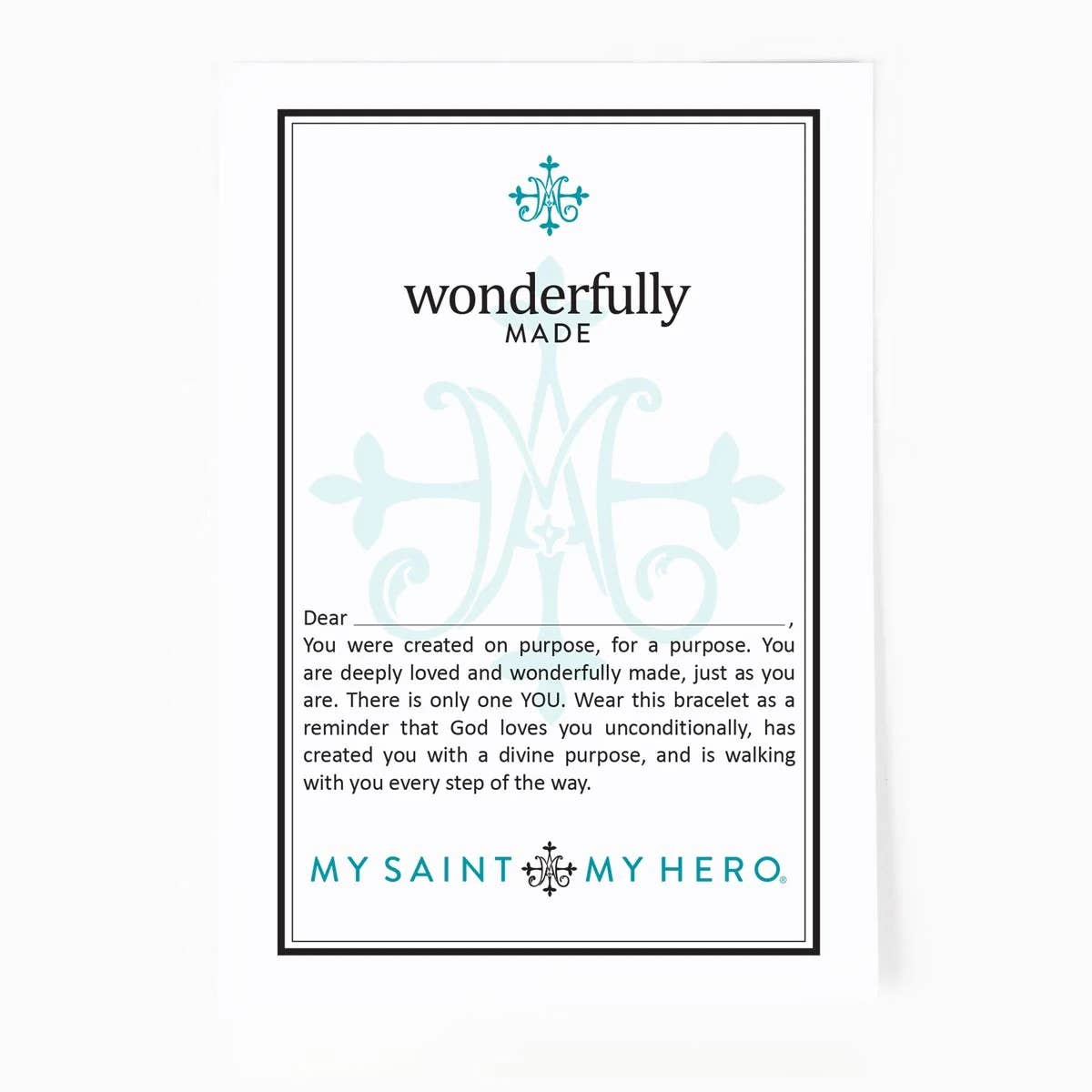 My Saint My Hero - Wholesale Woven/Braided Bracelet - Wonderfully Made Bracelet3