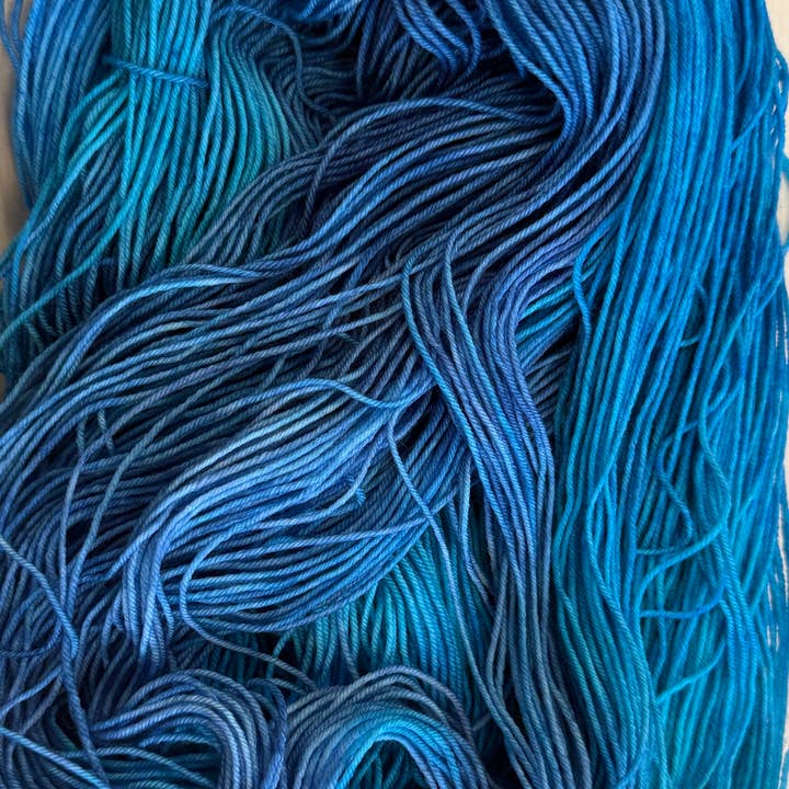 The Yarn Cabin DBA Purls & Pines Yarn - Wholesale Yarn - Sky Blue Waters Hand Dyed Yarn4