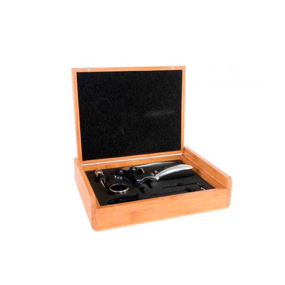 Pufmania - Wholesale Wine Tool Set - Wine Corkscrew Kit in Wooden Case0