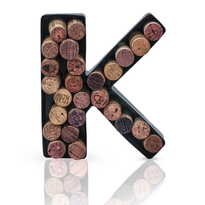MADE EASY KIT - Wholesale Wine cork holder - Made Easy Kit Metal Letter Wine Cork Holder w/Wall Mount Kit71