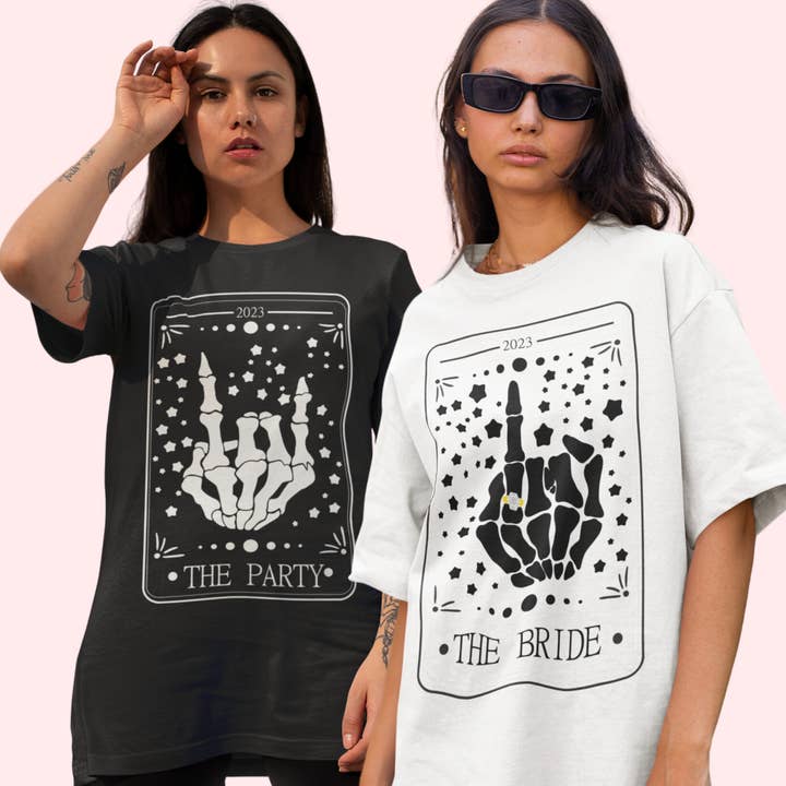 Tarot Card Solteira T Shirts Vestuário Noiva Teles Preto por atacado de Never Knew I Needed