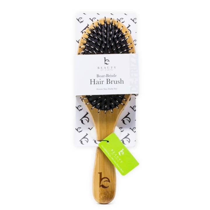 Beauty By Earth - Wholesale Hair Brush/Comb - Hair Brush - Boar Bristle Brush with Detangling Nylon Pins