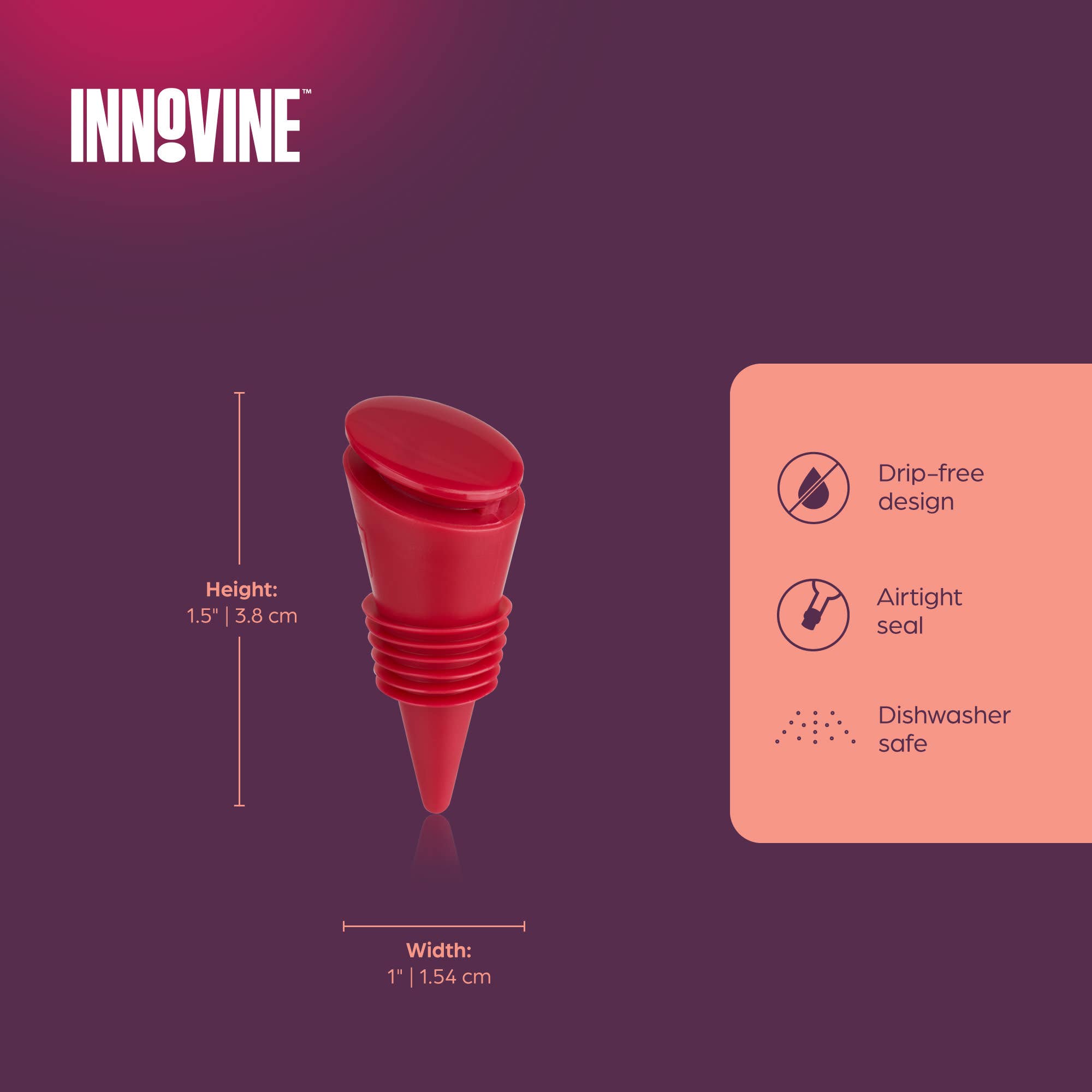 Innovine - Wholesale Wine Stopper - Silicone Bottle Stoppers Set of 44