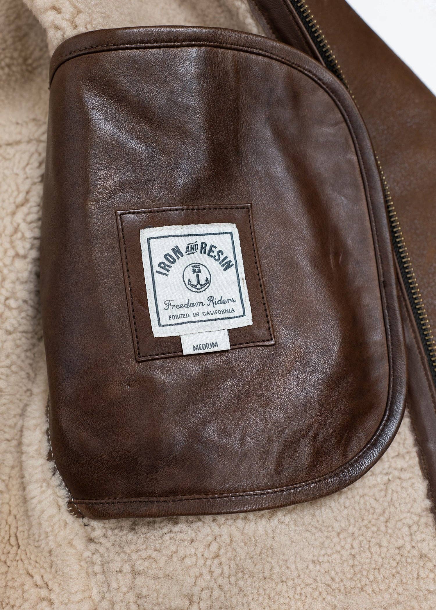 Iron & Resin – Engroshandel Motorcykeljakke - Herre – Irvin Lammeskind læderjakke10