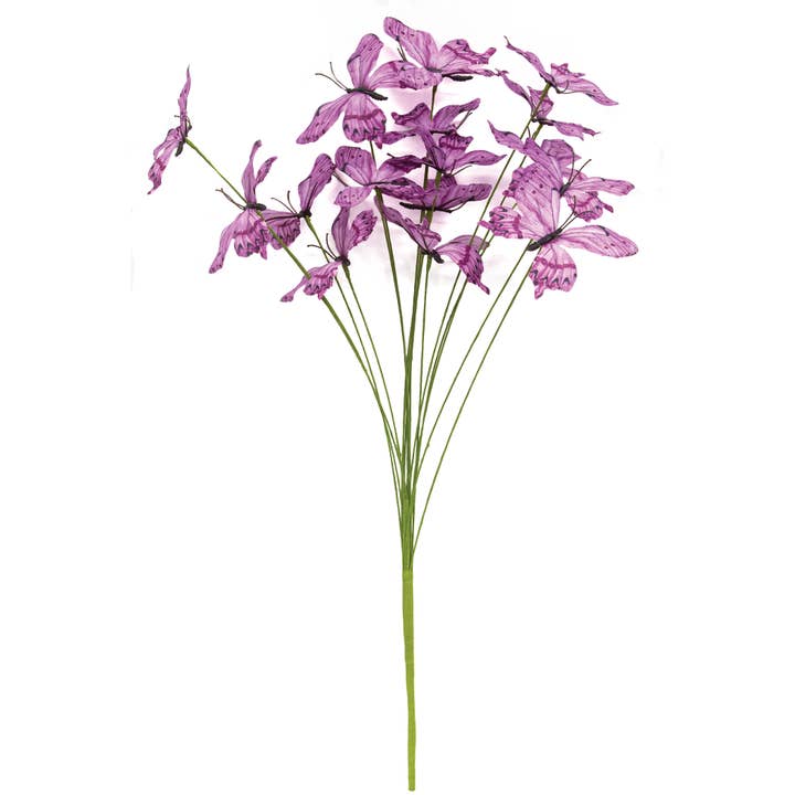 Lavender Butterfly Spray - 22 In for wholesale by Saybrook Lane