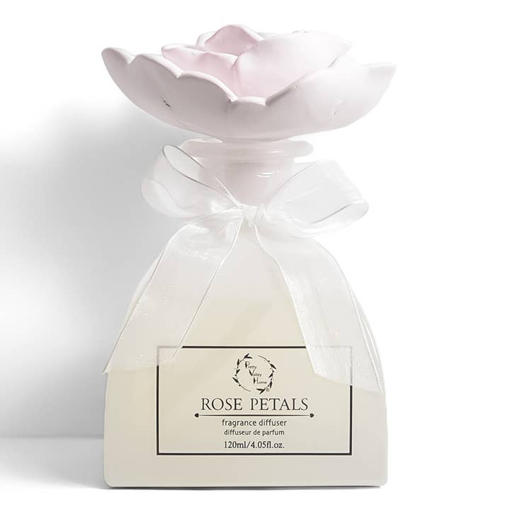 Pretty Valley Home – Großhandel Reed-Diffusor – Neu (2025) - 6,8 Oz Diffusor-Sets Sunshine Gifts - Rosenblätter5