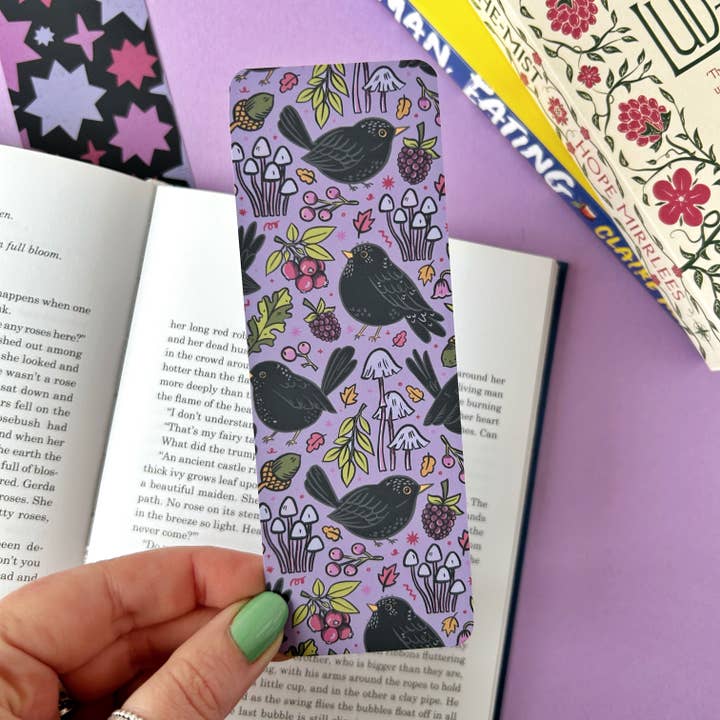 Blackbird Bookmark for wholesale by Stacey McEvoy Caunt