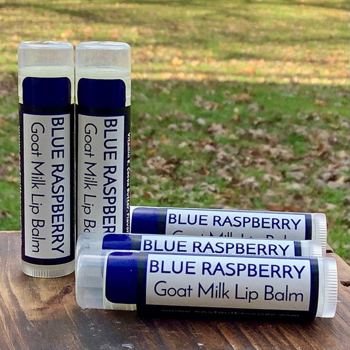 Whitetail Lane Farm Goat Milk Soap - Wholesale Lip Balm - Blue Raspberry Goat Milk Lip Balm2