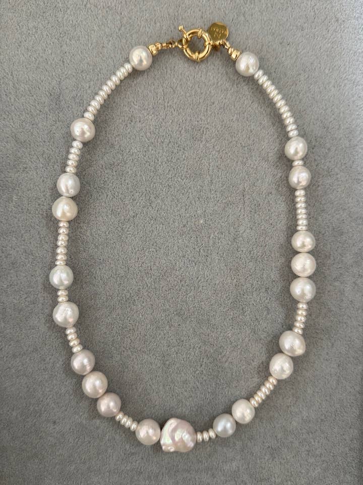 AURA NECKLACE ~ Freshwater Pearls ~ Baroque Pearls for wholesale by Natnat Creations