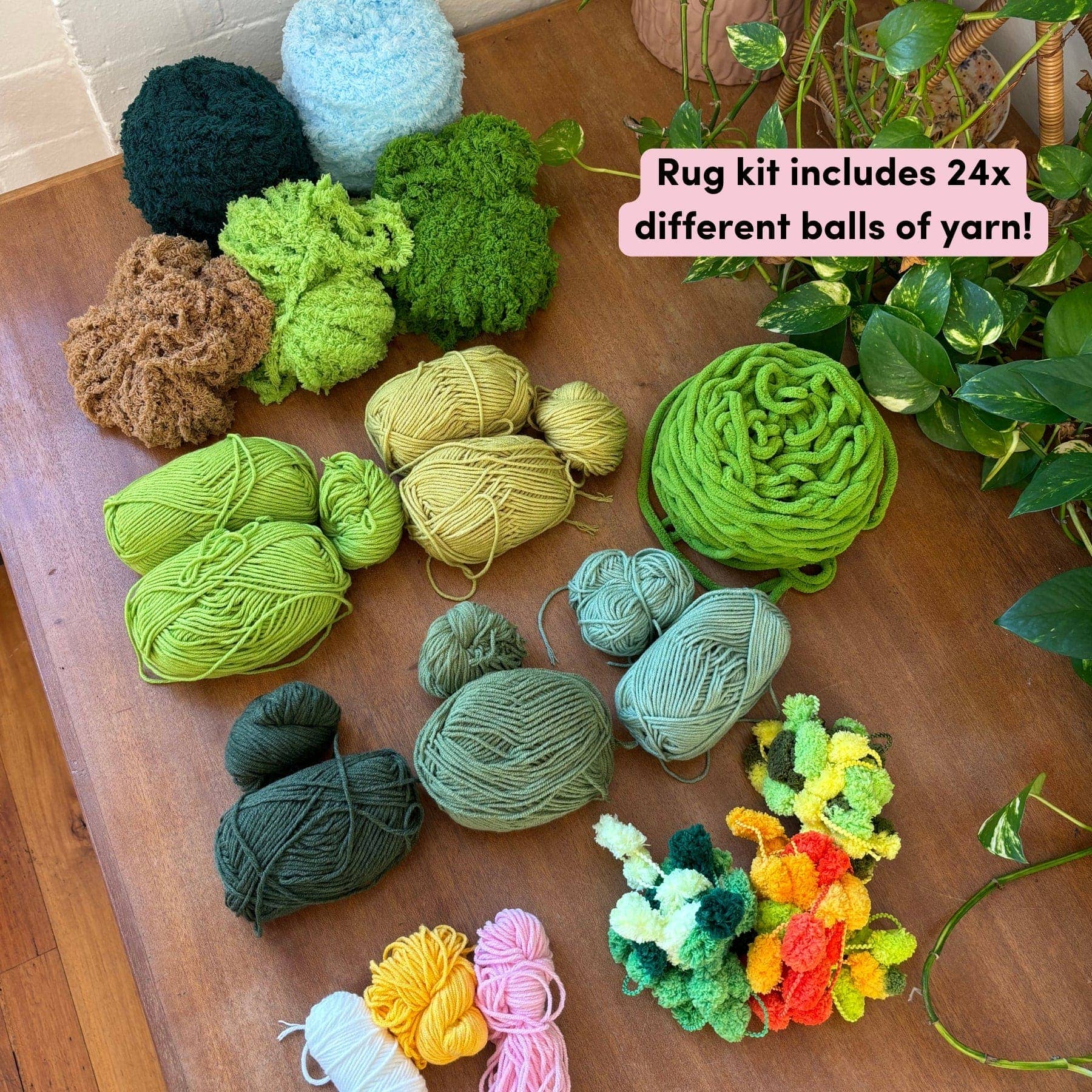 Craft Club - Wholesale DIY Craft Kit - FOREST FLOOR - Moss Rug Making Kit2