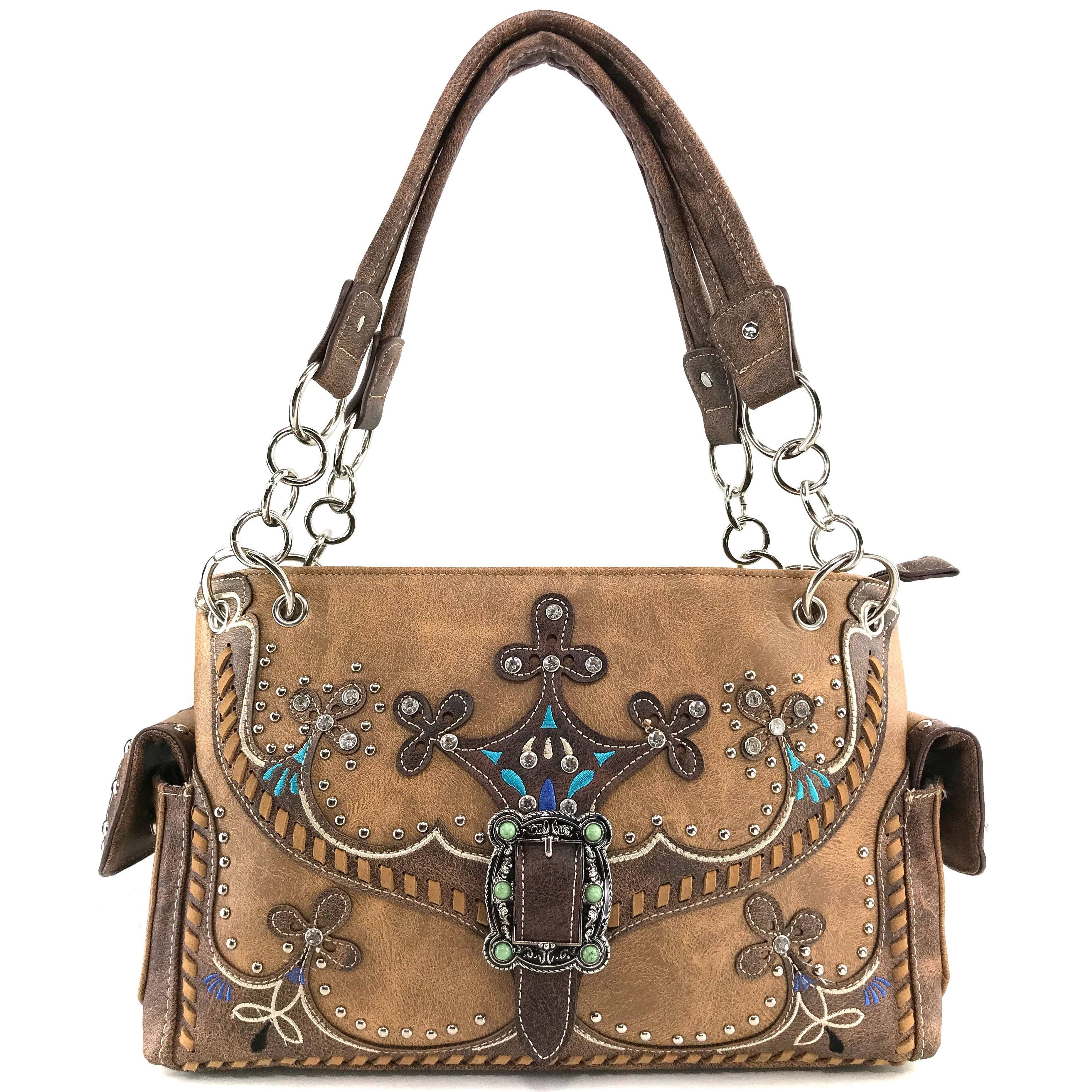 Lunar Deer - Wholesale Shoulder Bag - Women's - Moccasin Western Buckle Women's Handbag Purse1