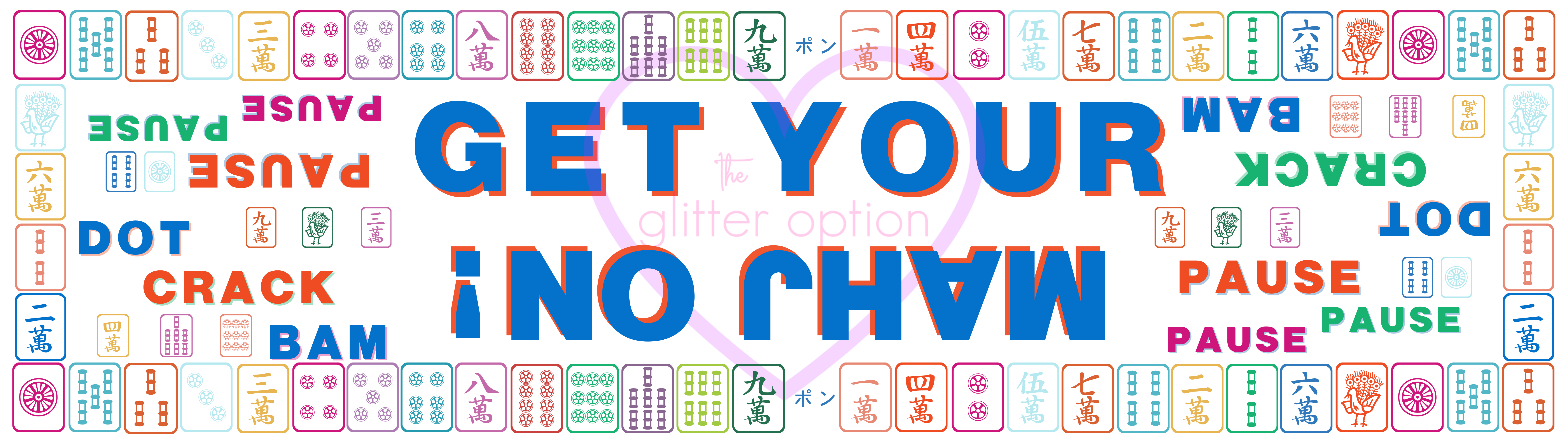 the glitter option - Wholesale Table Runner - mahjong table runner0