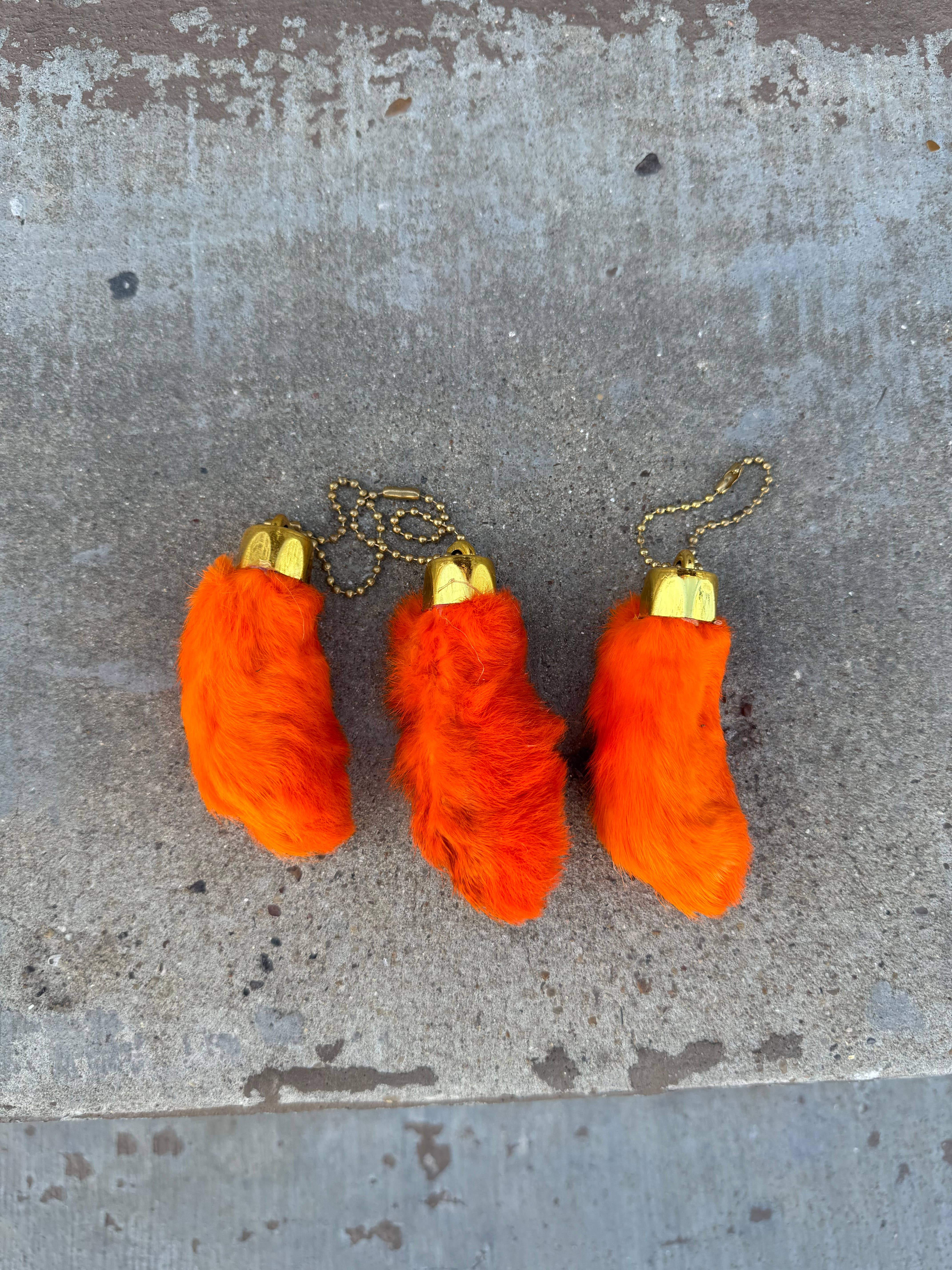 Western Linens - Wholesale Keychain - Unisex - Lucky Rabbit foot - Genuine 1