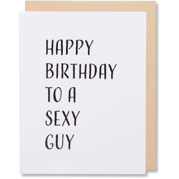 Geburtstagskarte für Ihn, Sexy Typ Karte, Lustiges Schmeichelhaftes Zitat für den Großhandel von WowWordZ