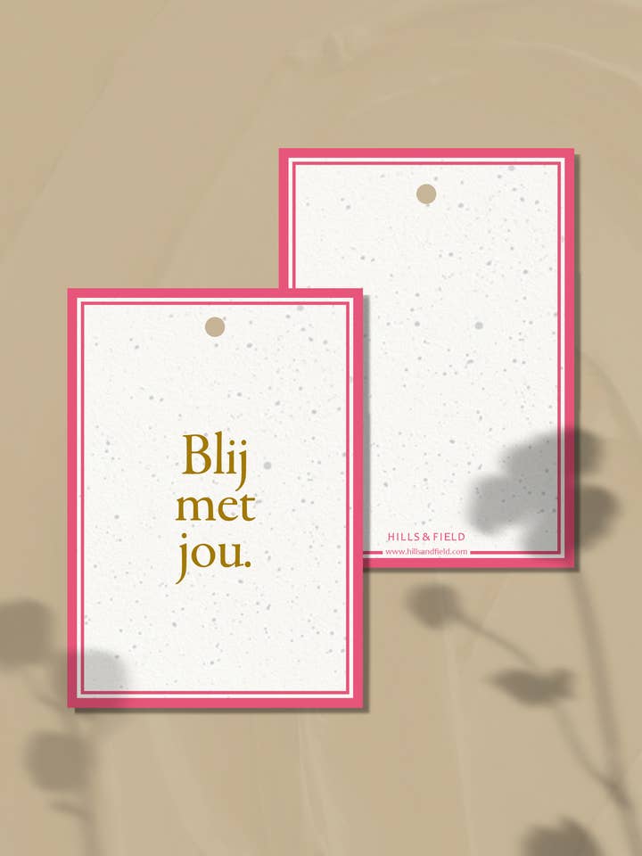 GIFT TAG | Blij met jou for wholesale by Hills & Field