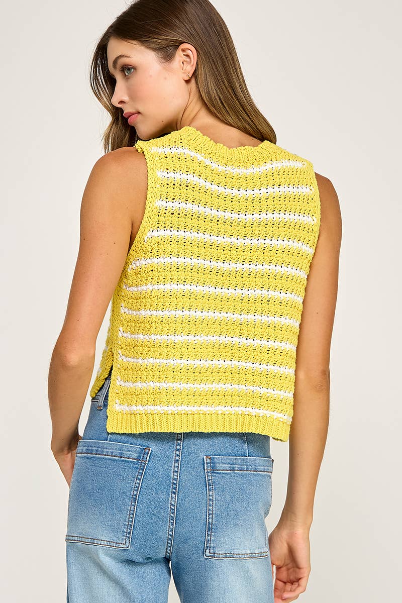 Miss Love - Wholesale Knit Top - Women's - STRIPED KNIT TOP22