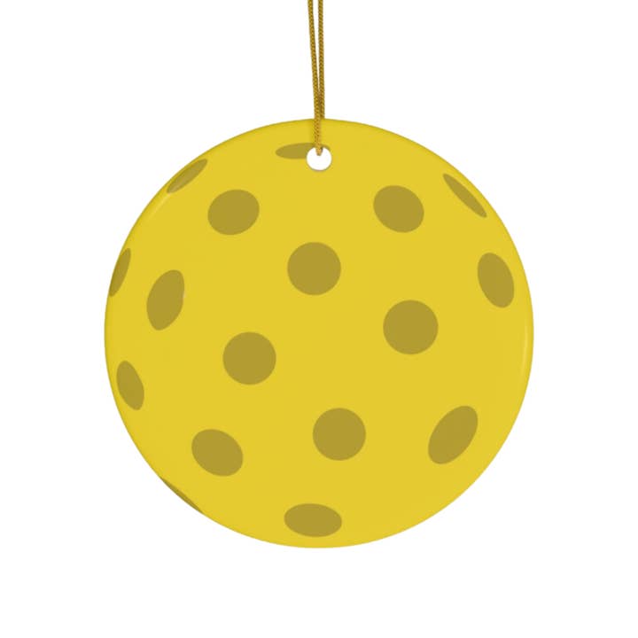 Pickleball Ornament - Pickleball Gifts Holiday Ornaments for wholesale by R is for Robo
