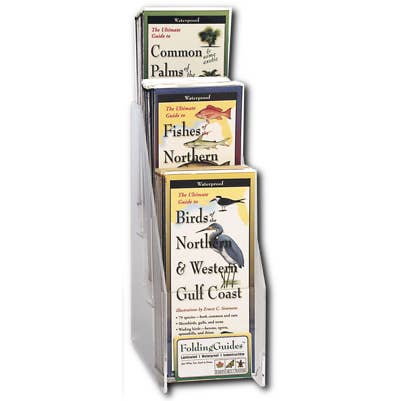 #CS3PV : Présentoir de GuidesPliants™ Verticaux à 3 Poches pour la vente par Earth Sky + Water