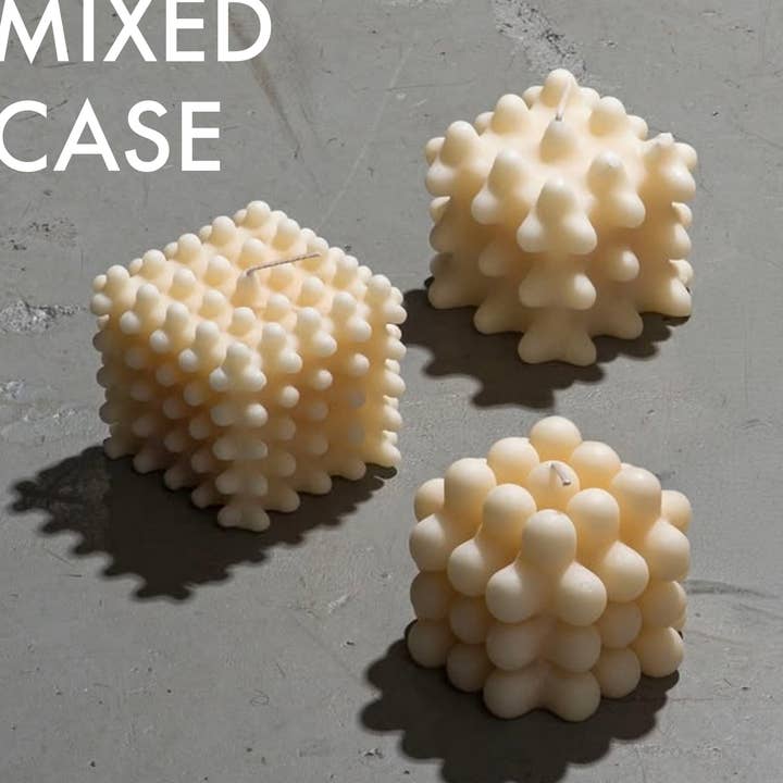 AU Mixed Case — Hand-Poured Soy Wax Sculpted Candle Trio for wholesale by AU Collection