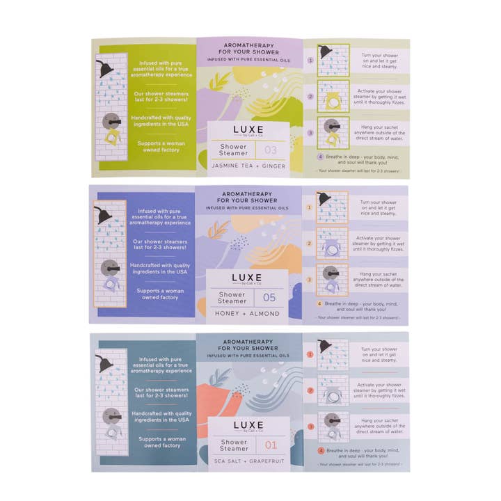 Cait + Co - Wholesale Display Case - Luxe Shower Steamer Hexagon Display with signs - Empty4