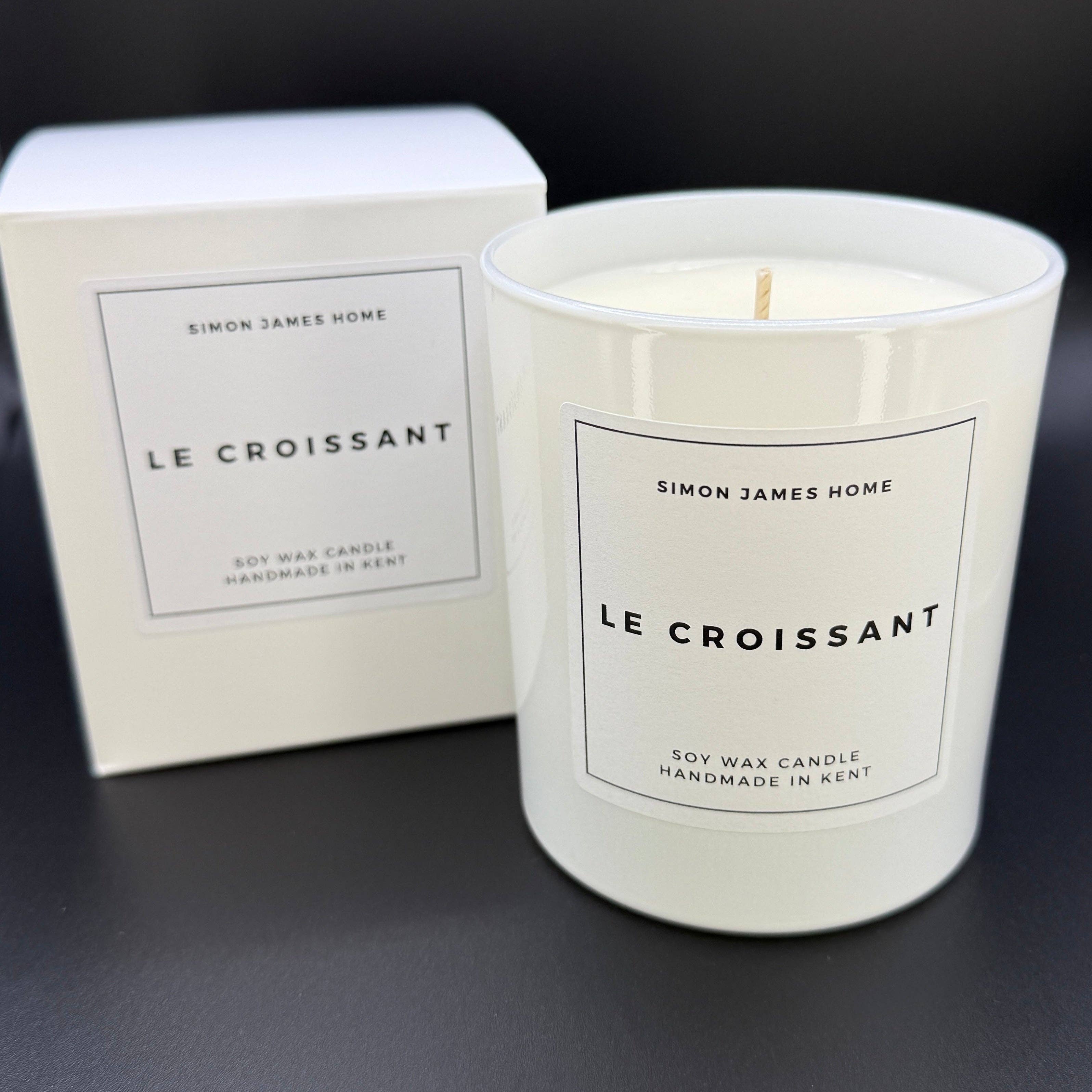Simon James Home – wholesale Jar/filled candle – Le Croissant Handmade Soy Wax Candle - The Ultimate Croissant Candle8